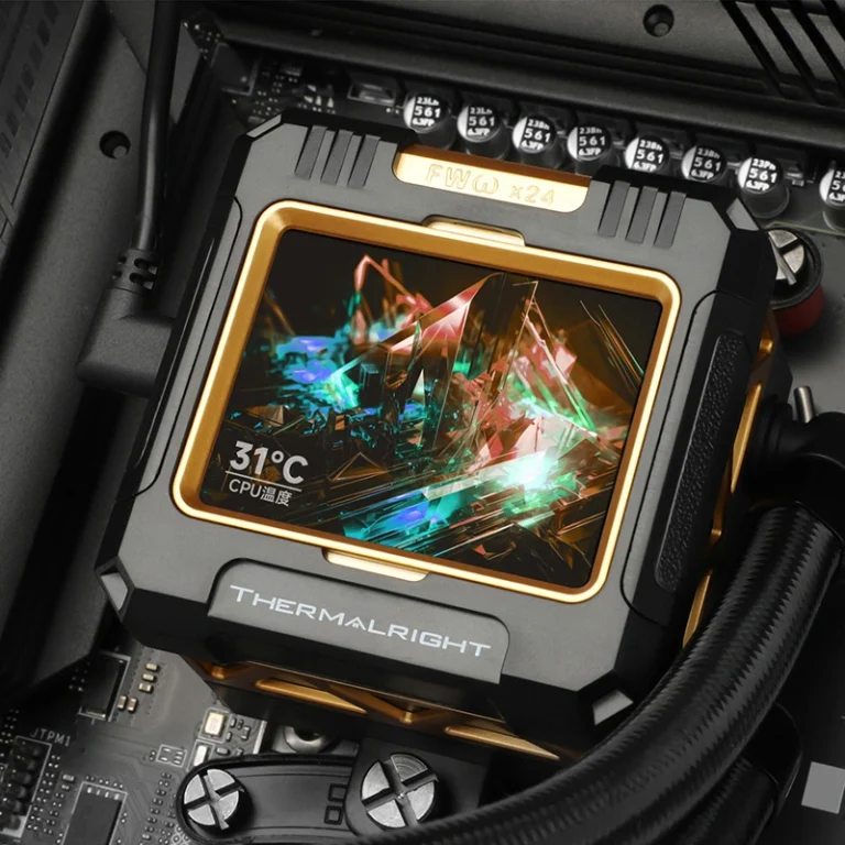خنک کننده مایع ترمالرایت Frozen Warframe 360 ARGB با نمایشگر LCD و نورپردازی ARGB