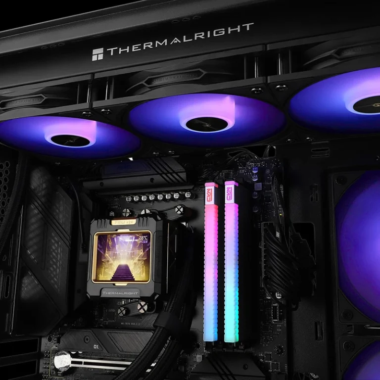 خنک کننده مایع ترمالرایت Frozen Warframe 360 ARGB با نمایشگر LCD و نورپردازی ARGB
