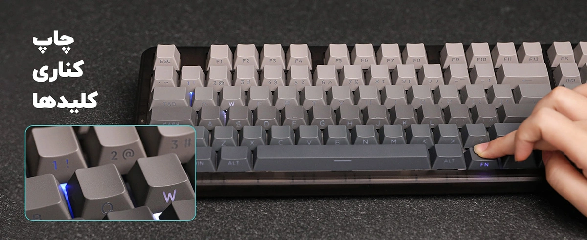 کیبورد مکانیکی بی سیم AULA F87 Pro