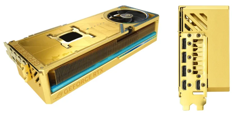 Asus ROG Astral GeForce RTX 5090 Dhahab OC Edition graphics card