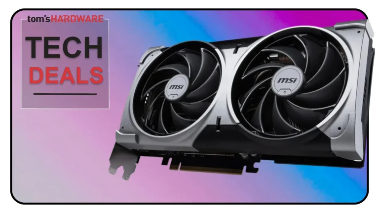 Tech Deals cover featuring a dual-fan MSI Ventus 2X OC GeForce RTX 5070 graphics card.