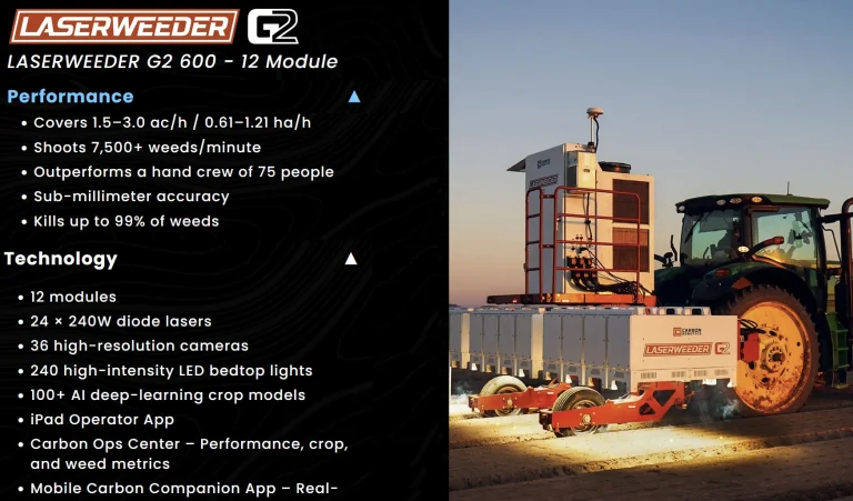 Carbon Robotics LaserWeeder G2 600 