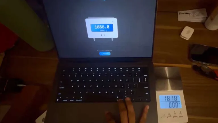 TrackWeight app in action