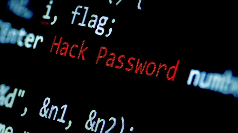 تصویر استوک کد رمز عبور هک شده