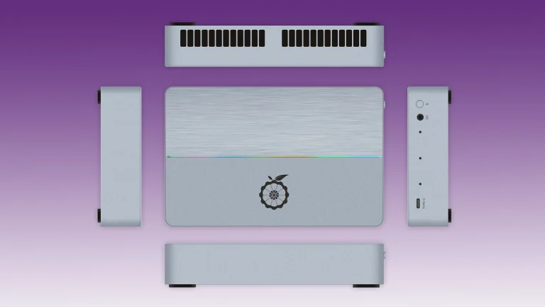 تمام جوانب مینی‌پی‌سی Orange Pi AI Studio Pro نشان داده شده است