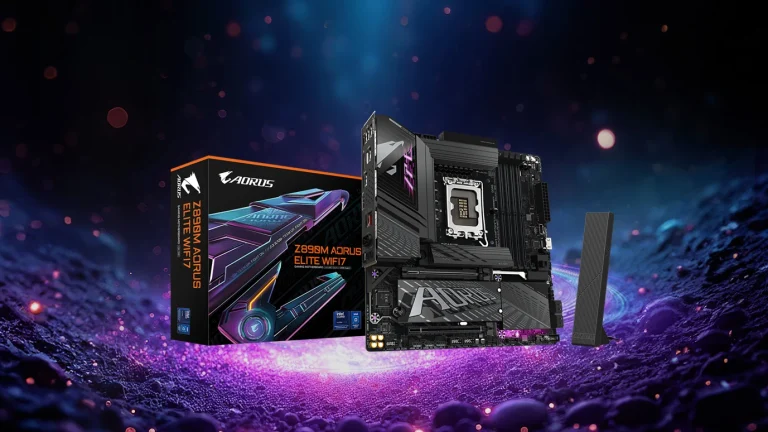 The Gigabyte Z890M Aorus Elite Wi-Fi motherboard