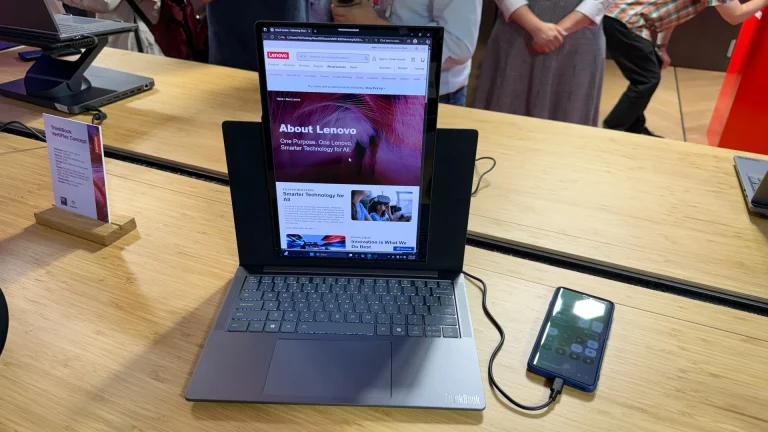 Lenovo shows off ThinkBook VertiFlex laptop and Smart Motion dock concepts at IFA – rotating displays and AI-powered docks that follow your every move | Tom's Hardware