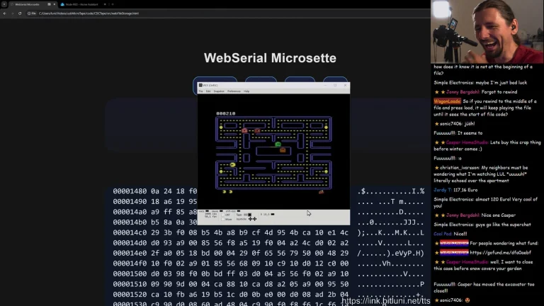 Remaking a C64 Datasette using a microcassette