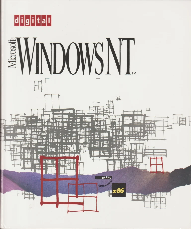 The cover art of the Windows NT 3.51 release for DEC's Alpha processors.