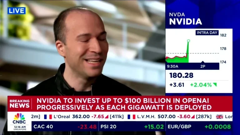 انویدیا ۱۰۰ میلیارد دلار در OpenAI سرمایه‌گذاری خواهد کرد جنسن هوانگ سم آلتمن گرگ براکمن ~ دوشنبه ۲۲ سپتامبر ۲۰۲۵ - یوتیوب