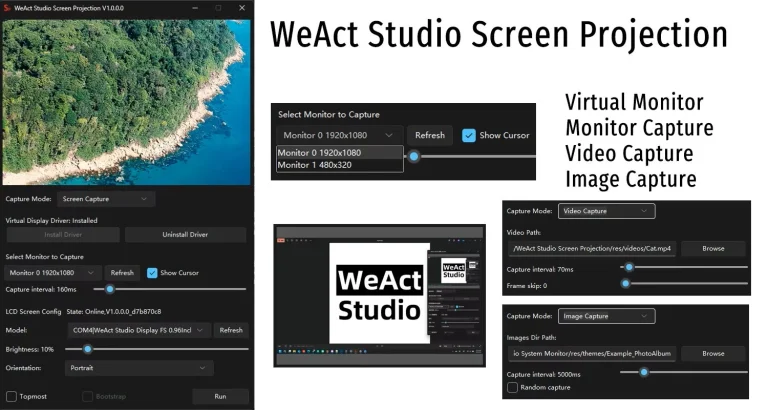 WeAct 0.96 Inch USB Secondary Screen