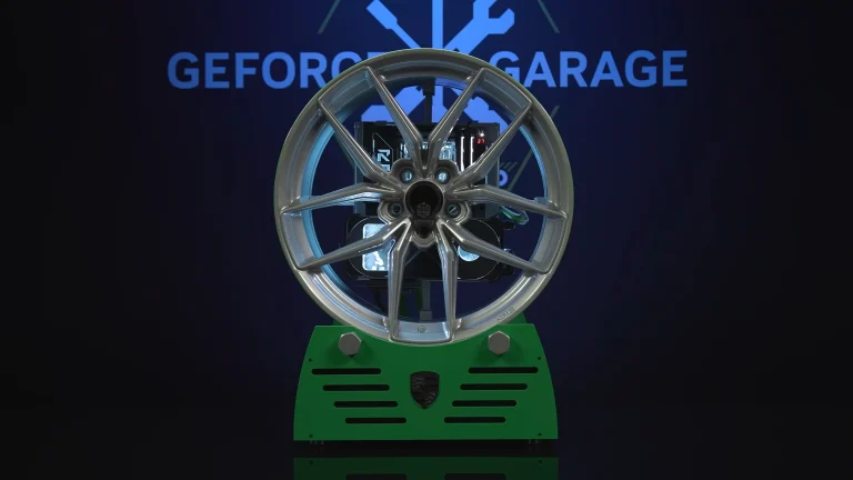 Porsche 911 Turbo S alloy wheel PC powers up with an ignition key — Nvidia Garage goes all-out for bespoke rig with modder JCustom | Tom's Hardware