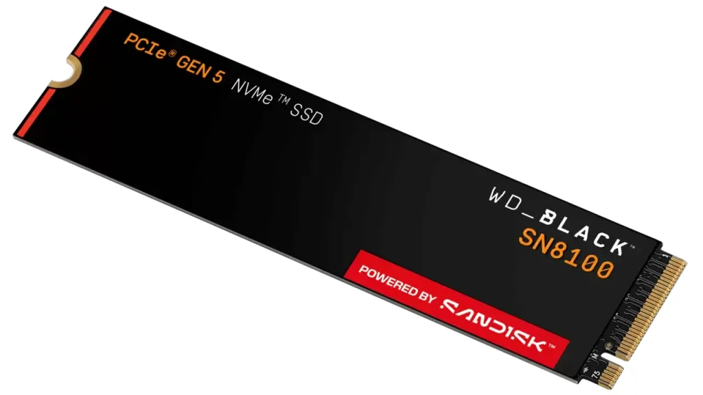 افزایش ظرفیت 8 ترابایتی وسترن دیجیتال بلک SN8100