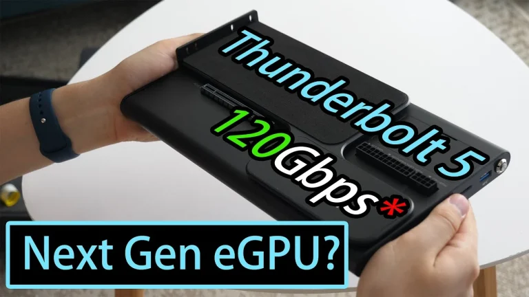 Thunderbolt 5 اینجاست! اما آیا بهتر از Oculink است؟ - YouTube
