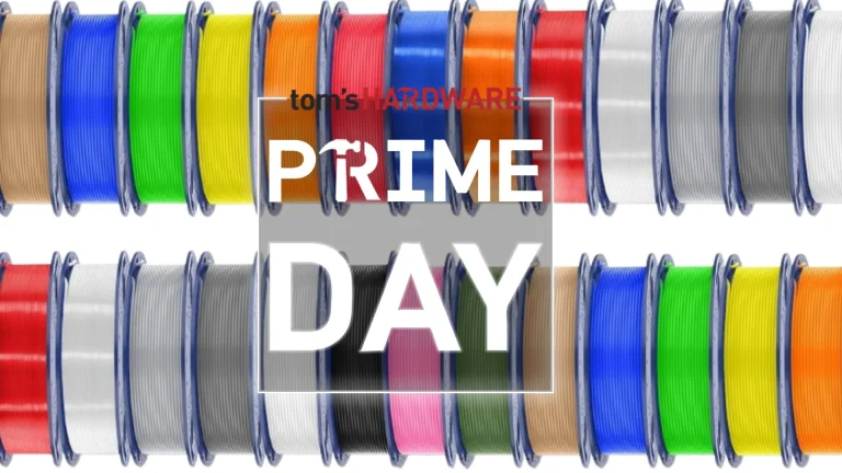 Prime Day cover featuring many rolls of 3D printing filament. 