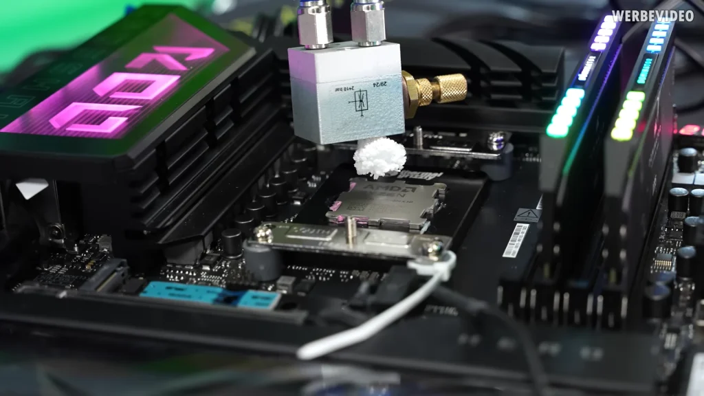 Der8auer سیستم خنک‌کننده اسپری عجیب و غریب را برای Ryzen 7 9800X3D آماده می‌کند، اما هنوز هیجان‌زده نشوید