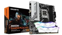 مادربرد Gigabyte B650M Gaming Plus Wifi و ۱۶ گیگابایت رم Team Group DDR5 6000