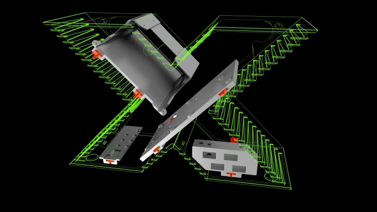 Xbox prototype redux mounting points for the brackets that would slide on