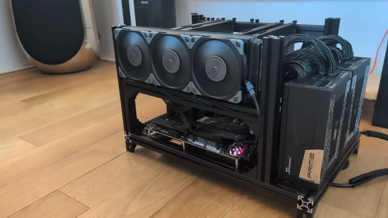 PewDiePie's mini data center housing 10 GPUs