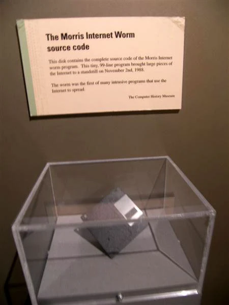 Morris worm isolated safely on a floppy