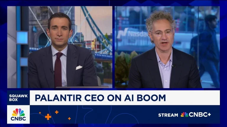 Palantir CEO Alex Karp on AI bubble: Depends whether GDP grows because of AI - YouTube