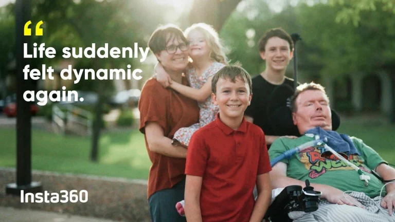 نورالینک به پدری کمک می‌کند تا دوباره فرزندانش را ببیند | Insta360 - YouTube