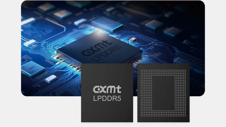 A render of CXMT LPDDR5 chips.