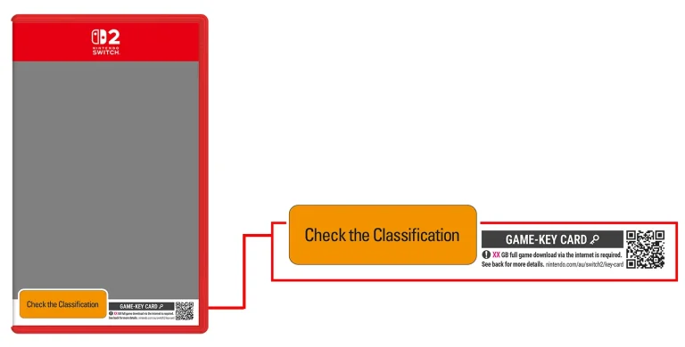شناسه کارت کلید بازی نینتندو سوییچ ۲