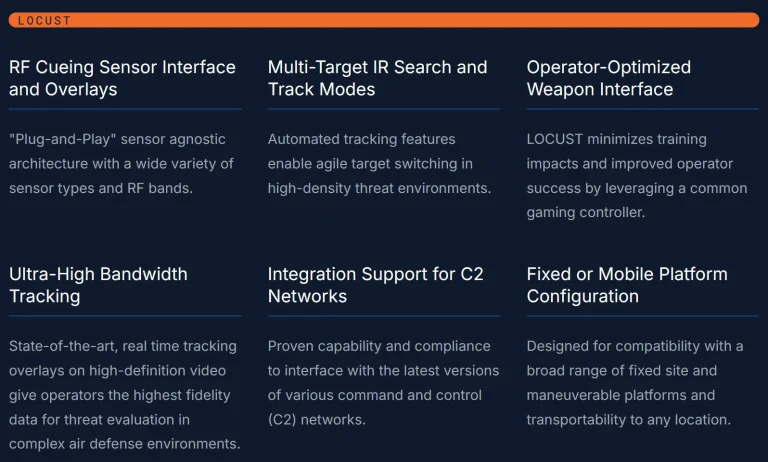 سامانه سلاح لیزری متحرک LOCUST شرکت AV