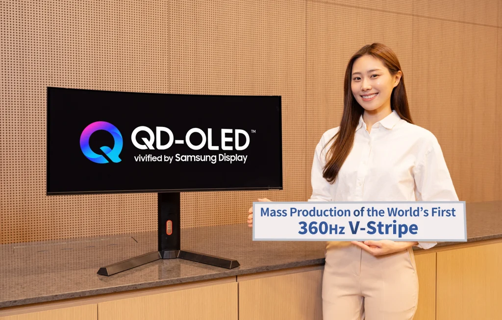سامسونگ دیسپلی بالاخره چیدمان ساب‌پیکسل V-Stripe را به QD-OLED آورد