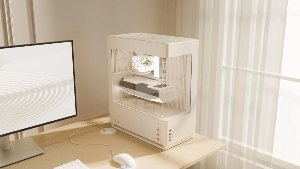 کیس MA-01 سایبرپاورپی‌سی با دکمه‌های کنترل رنگ آنالوگ، مش فولادی بافته شده و جریان هوای شیب‌دار عرضه می‌شود – تزئینات مدرن با طراحی رترو در کیس جدید کامپیوتر با شیشه خمیده