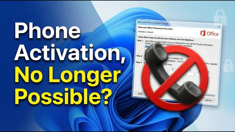 آیا مایکروسافت فعال‌سازی تلفنی را پایان داده است؟ - یوتیوب